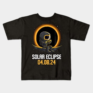 Total Solar Eclipse April 8 2024 America Solar Eclipse Kids T-Shirt